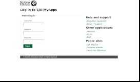 
							         Log in to SJA MyApps								  
							    