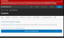 
							         Log In to Student Email | Niagara College								  
							    