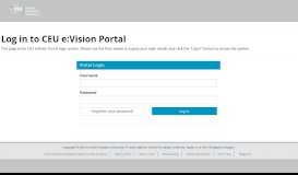 
							         Log in to the portal - CEU								  
							    