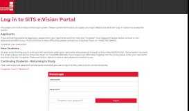 
							         Log in to the portal - e:VisionStaffs - Staffordshire University								  
							    