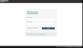 
							         Log in to the portal - Falmouth University								  
							    