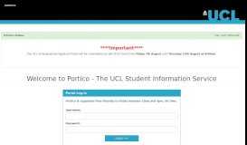 
							         Log in to the portal - London - UCL								  
							    