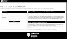 
							         Log in to the portal - Northumbria University								  
							    