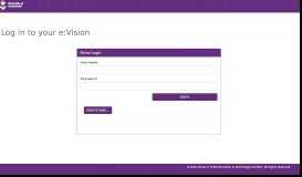 
							         Log in to the portal - University of Sunderland e:Vision Portal								  
							    