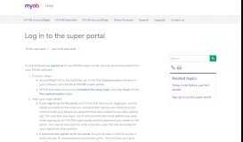 
							         Log in to the super portal - Small Business Support - MYOB								  
							    