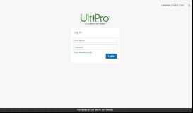 
							         Log In To UltiPro - Ultimate Software								  
							    