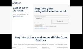 
							         Log in to Your CEBglobal Account - CEB								  
							    