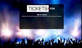 
							         Log In to Your Tickets.com Account - Log In - Tickets.com								  
							    