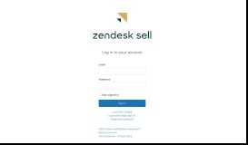 
							         Log in to Zendesk Sell								  
							    