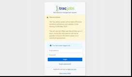 
							         Log in | trac.jobs Admin								  
							    