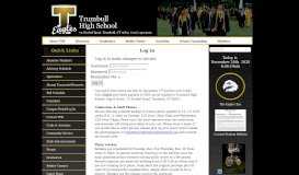
							         Log In - Trumbull High School - Trumbull Public Schools								  
							    