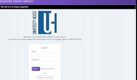 
							         Log in - University House Fullerton | Korcett Management Portal								  
							    