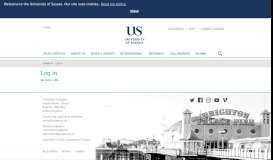 
							         Log in : University of Sussex								  
							    