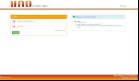 
							         Log in - UNO Customer Portal								  
							    