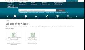 
							         Log in using your Global Login account - Oracle Aconex ...								  
							    
