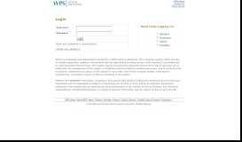 
							         Log In - WPS Health Insurance								  
							    