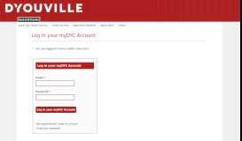 
							         Log In your myDYC Account - D'Youville College								  
							    