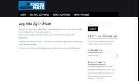 
							         Log Into AgentMate - My AgentMate								  
							    