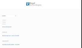 
							         Log into your account at Royal Technologies - CATS Login - Royal ...								  
							    
