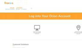 
							         Log into Your Orion Account | Freeus								  
							    