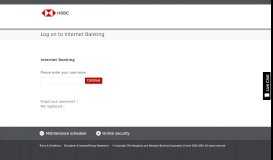 
							         Log on to Internet Banking: Username | HSBC								  
							    
