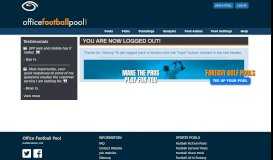 
							         LOG OUT - Office Football Pool Hosting :: Pro and College ...								  
							    