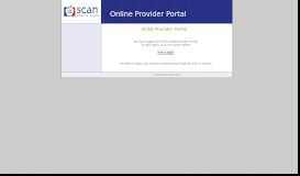 
							         Log Out - SCAN Provider Portal								  
							    