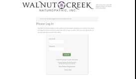 
							         Log Out - Walnut Creek Naturopathic's Patient Portal - Cerbo								  
							    