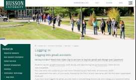 
							         Logging In - Husson University								  
							    