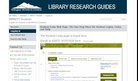
							         Logging In - IMPACT! Students - LibGuides at Bellingham Technical ...								  
							    