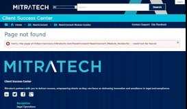 
							         Logging In - Mitratech Success Center								  
							    