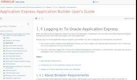 
							         Logging In To Oracle Application Express - Oracle Docs								  
							    