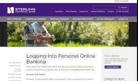 
							         Logging Into Personal Online Banking - Sterling National Bank								  
							    