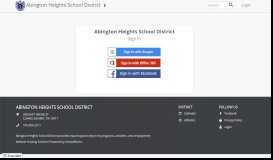 
							         Login - Abington Heights School District								  
							    