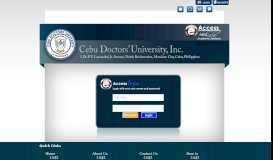 
							         Login - About Us - Cebu Doctors' University								  
							    