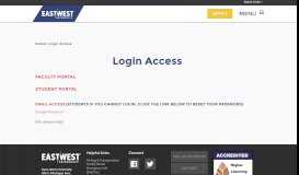 
							         Login Access / East-West University								  
							    