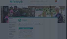 
							         Login access | Peabody								  
							    