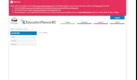 
							         Login - Account - EducationPlannerBC								  
							    