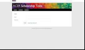 
							         Login - ACER Scholarships - Australian Council for Educational ...								  
							    