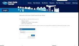 
							         Login - ActiveH Customer Portal - River Clyde Homes								  
							    