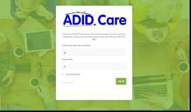 
							         Login – ADID Care Employee Portal								  
							    