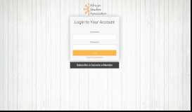 
							         Login - African Studies Association Portal								  
							    