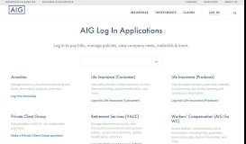 
							         Login - AIG.com								  
							    