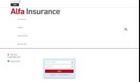 
							         Login - Alfa Insurance								  
							    