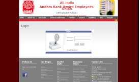 
							         Login - All India Andhra Bank Award Employees' Union								  
							    