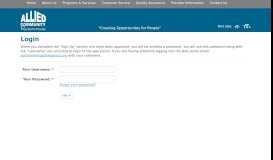 
							         Login - Allied Community Resources								  
							    