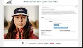 
							         Login - Amer Sports sales portal								  
							    