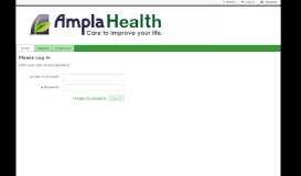 
							         Login - Ampla Health!								  
							    