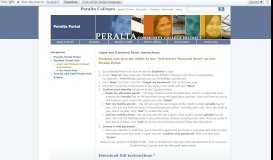 
							         Login and Password Reset Instructions - Peralta Portal Peralta Portal								  
							    