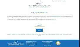 
							         Login | Appraiser Vendor | Redefining Appraisal Management								  
							    